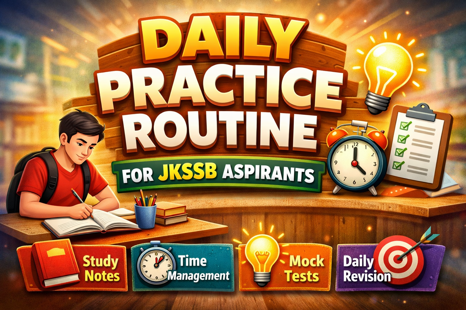The Ultimate Daily Practice Routine for JKSSB Aspirants in 2026: Crack the Exam with Consistency
