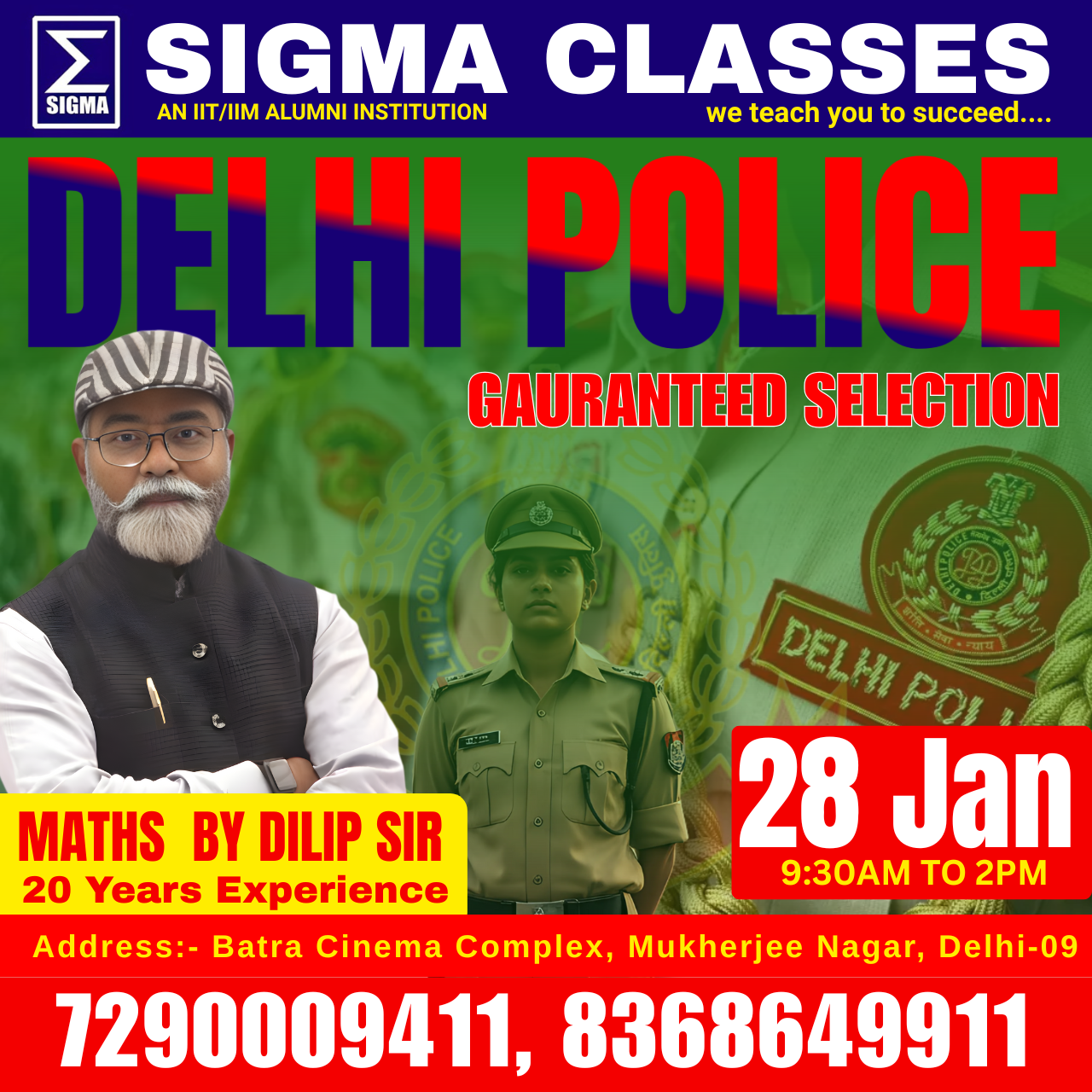 Delhi Police Full Course OFFLINE BATCH