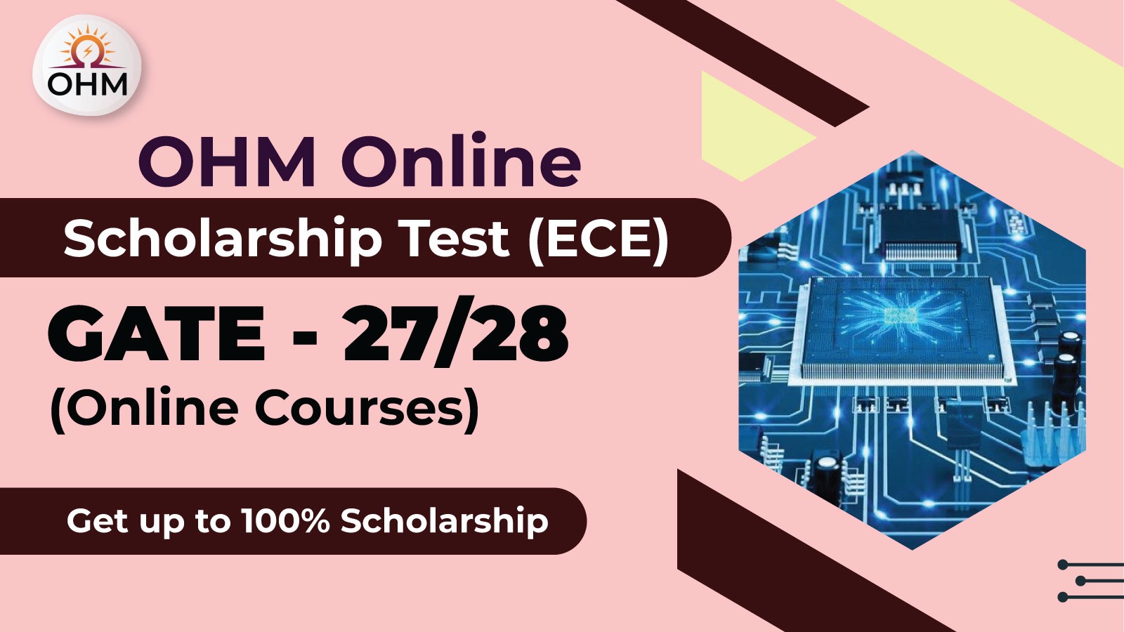 OHM Scholarship Test for GATE-2027/28 Online Courses (ECE)