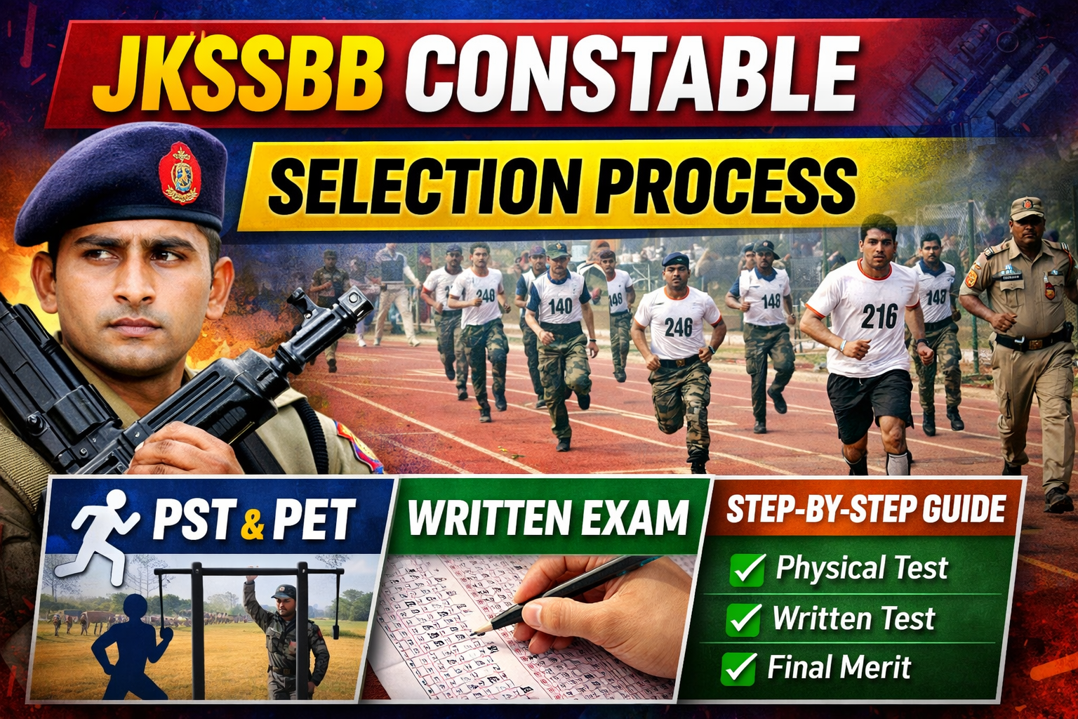 JKSSB Constable Selection Process 2026: PST, PET & Written Exam Pattern (Updated)