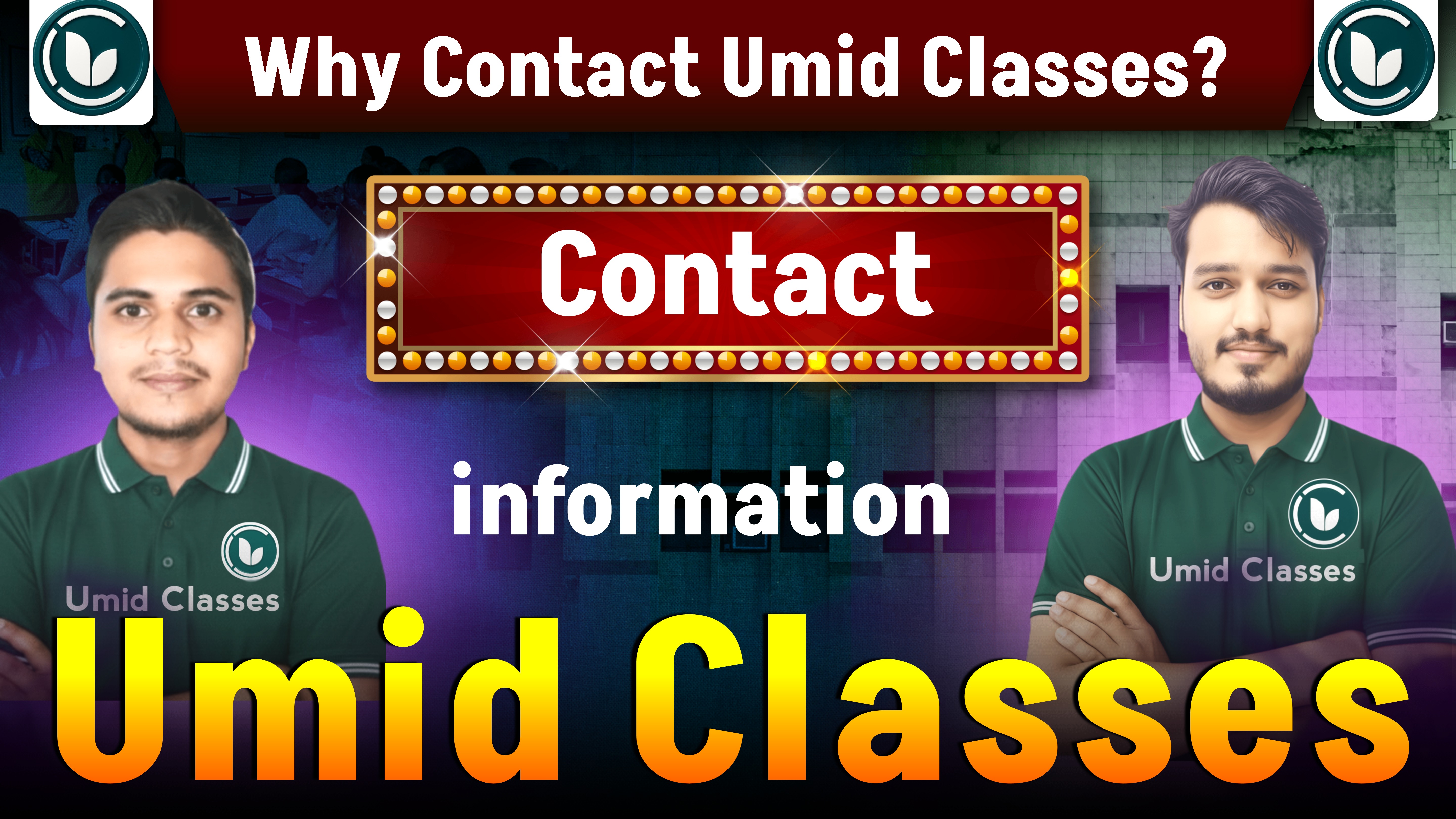 Contact Us – Umid Classes
