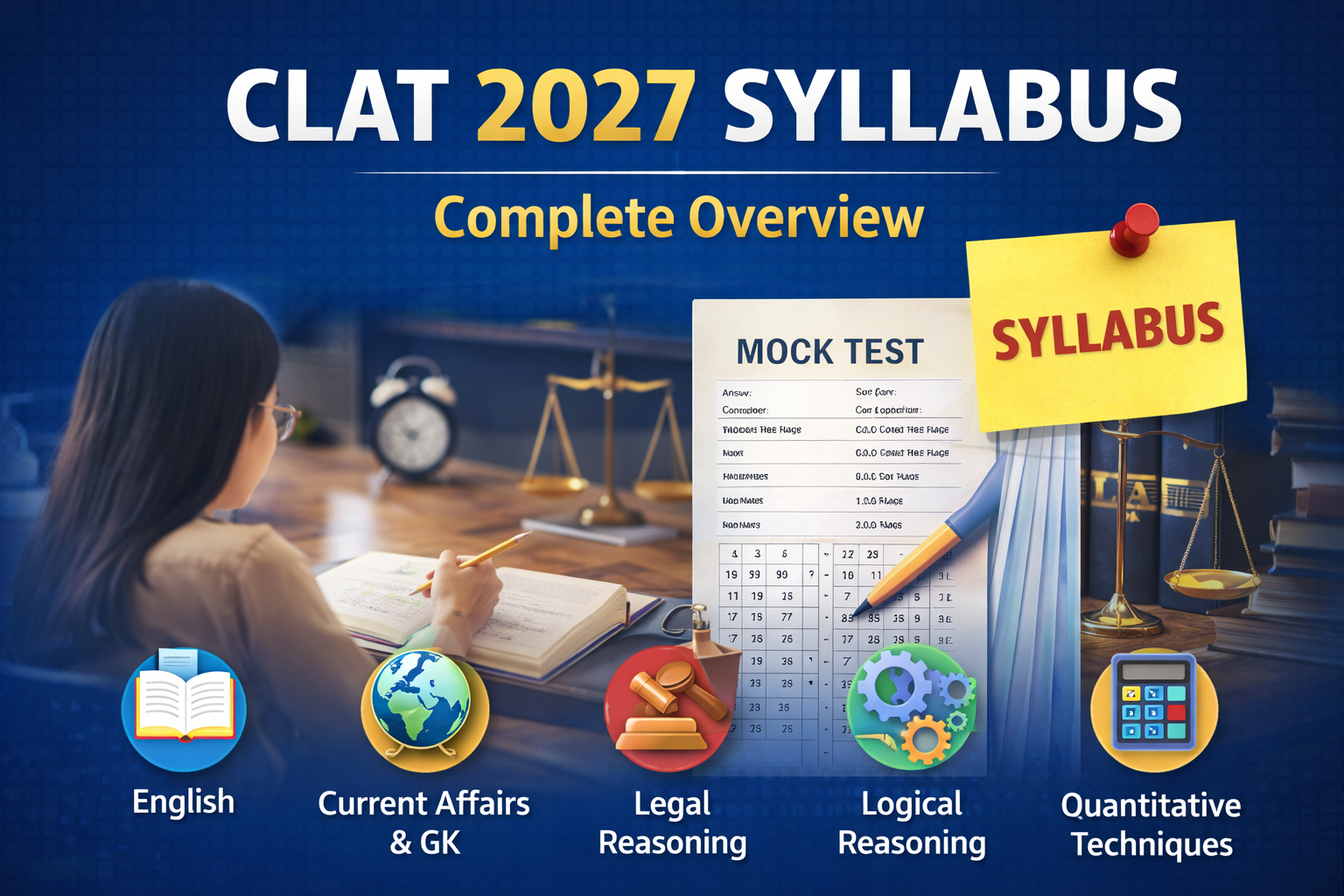 CLAT 2027 Syllabus – 12 Minutes to CLAT 