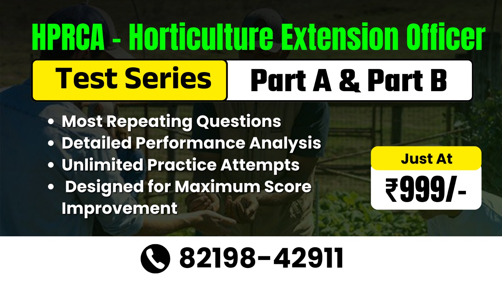 HPRCA - Horticulture Extension Officer Exam - 2026 Test Series
