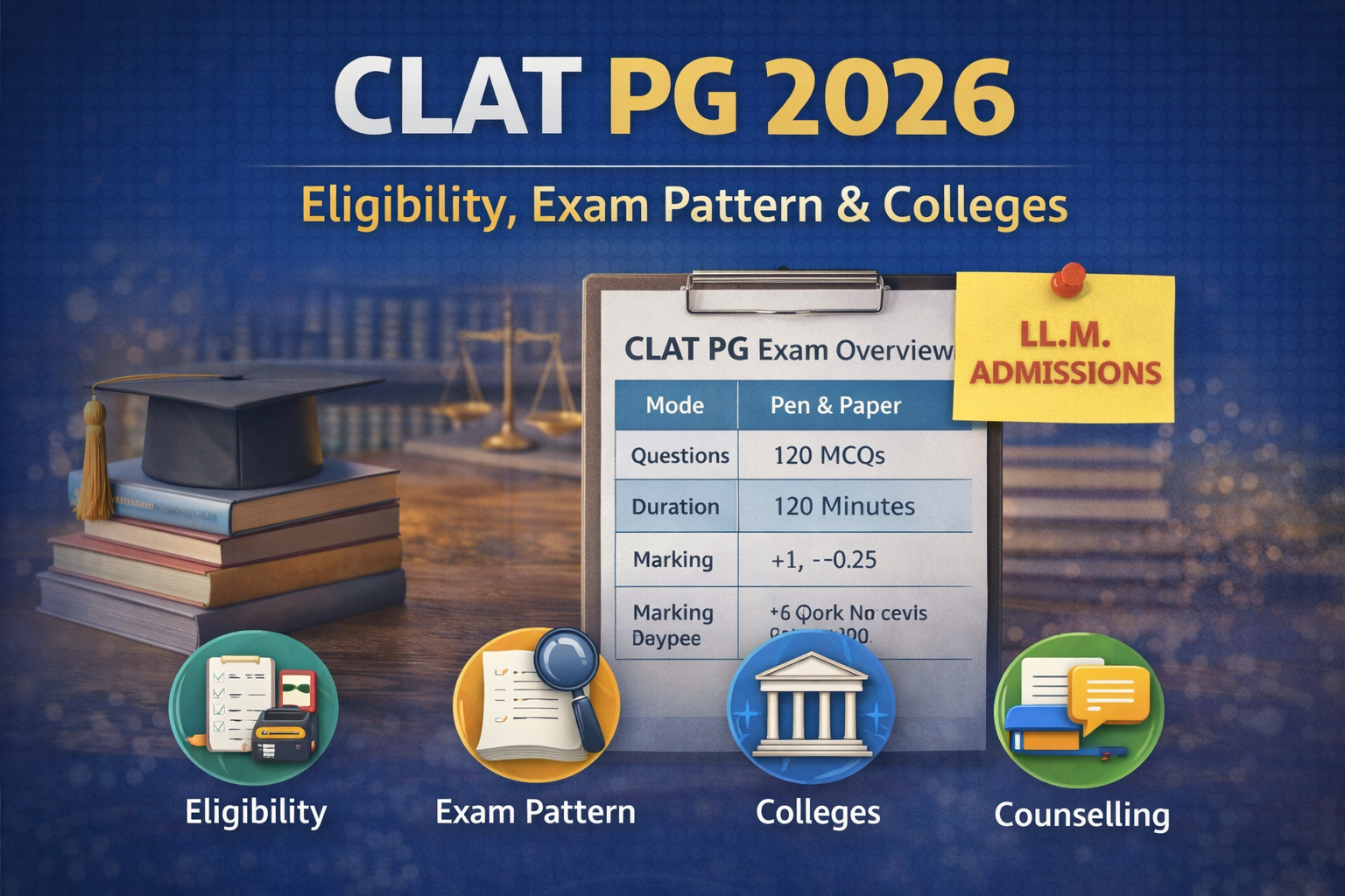 CLAT PG 2026: Eligibility, Exam Pattern, Colleges Accepting CLAT PG Scores