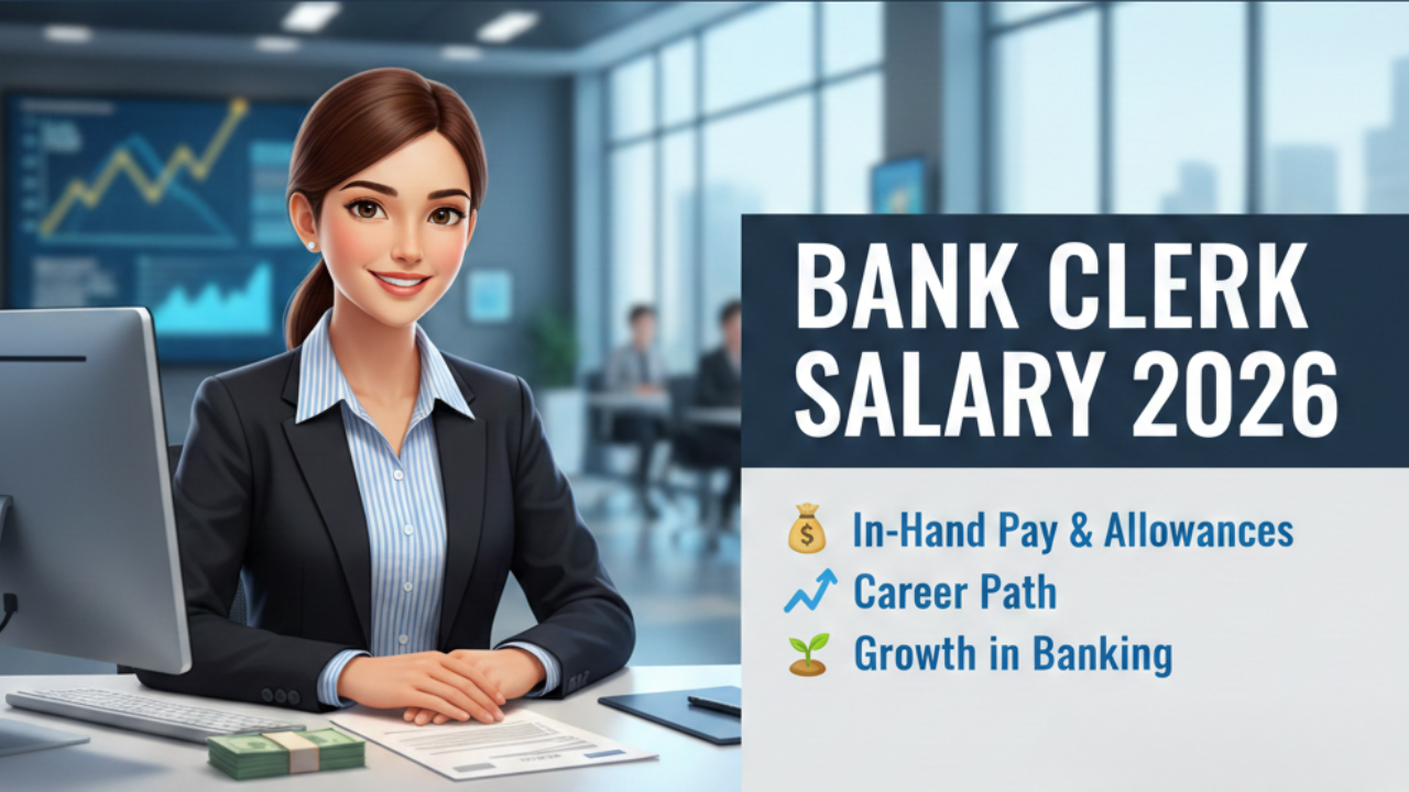 Bank Clerk Salary 2026: In-Hand Pay, Allowances, Career Path & Growth in Banking