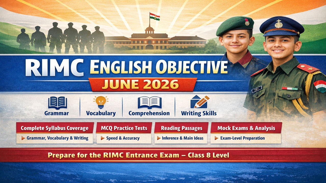 RIMC  ENGLISH OBJECTIVE JUNE 2026