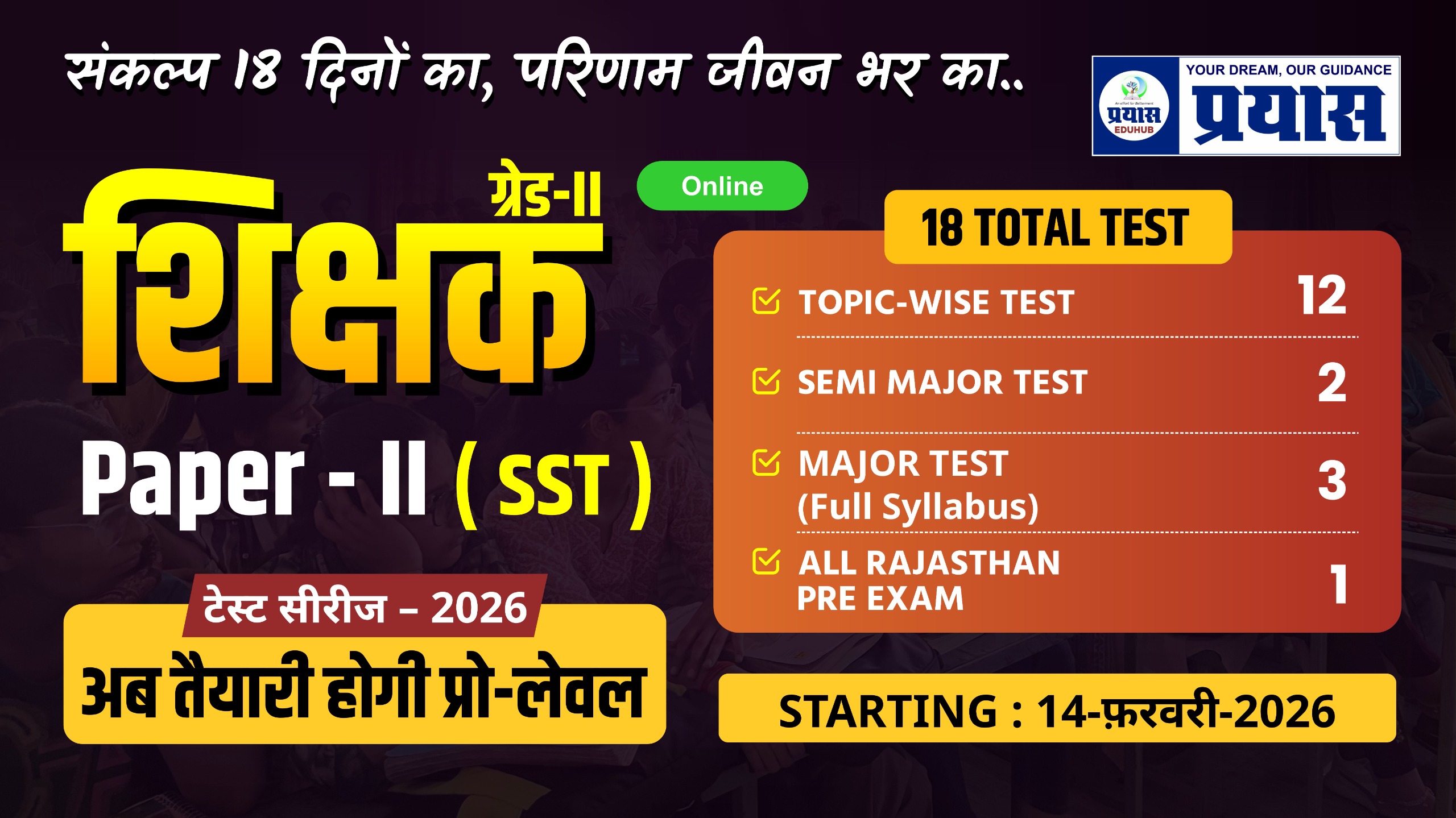 GRADE-2ND PAPER- II SST ONLINE TEST
