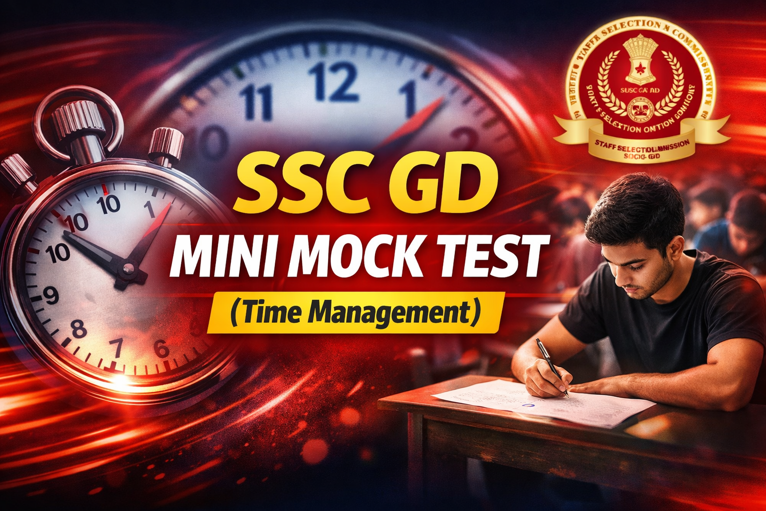 SSC GD Mini Mock Test (Time Management)