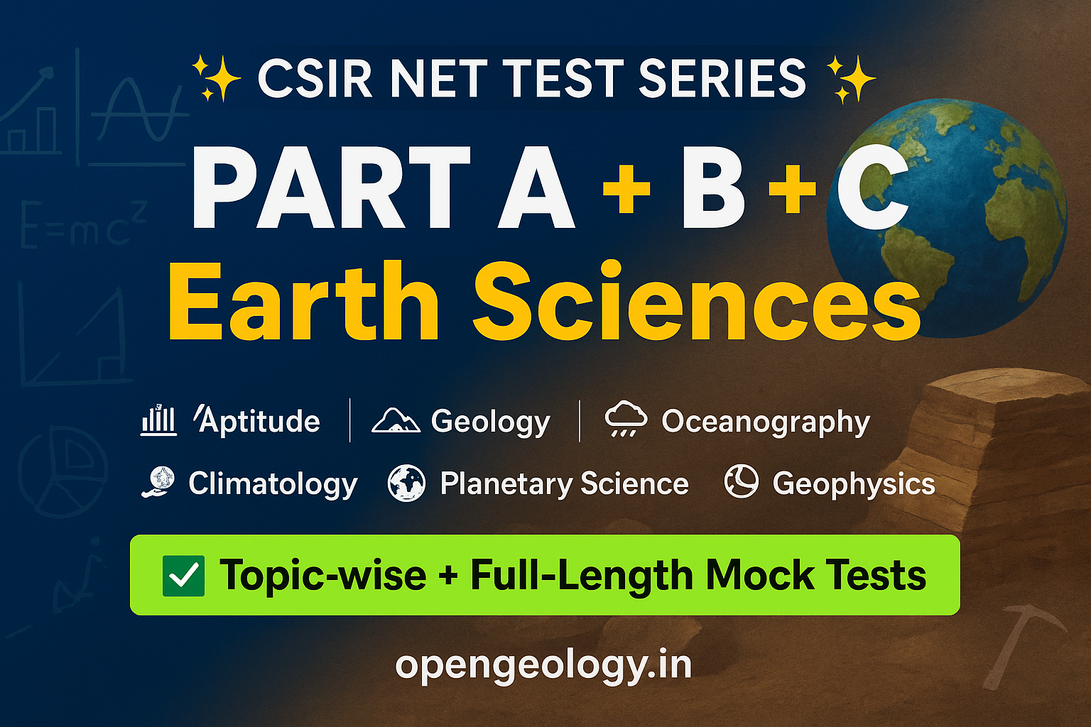 CSIR NET (PART A+B+C) TEST SERIES