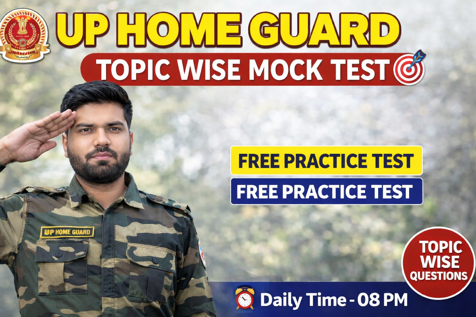 UP HOMEGAURD TOPIC WISE MOCK TEST