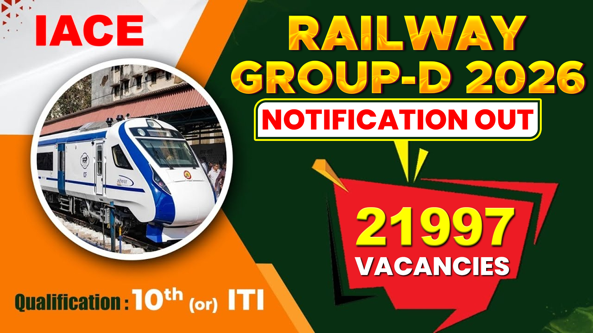 RRB GROUP-D NOTIFICATION OUT
