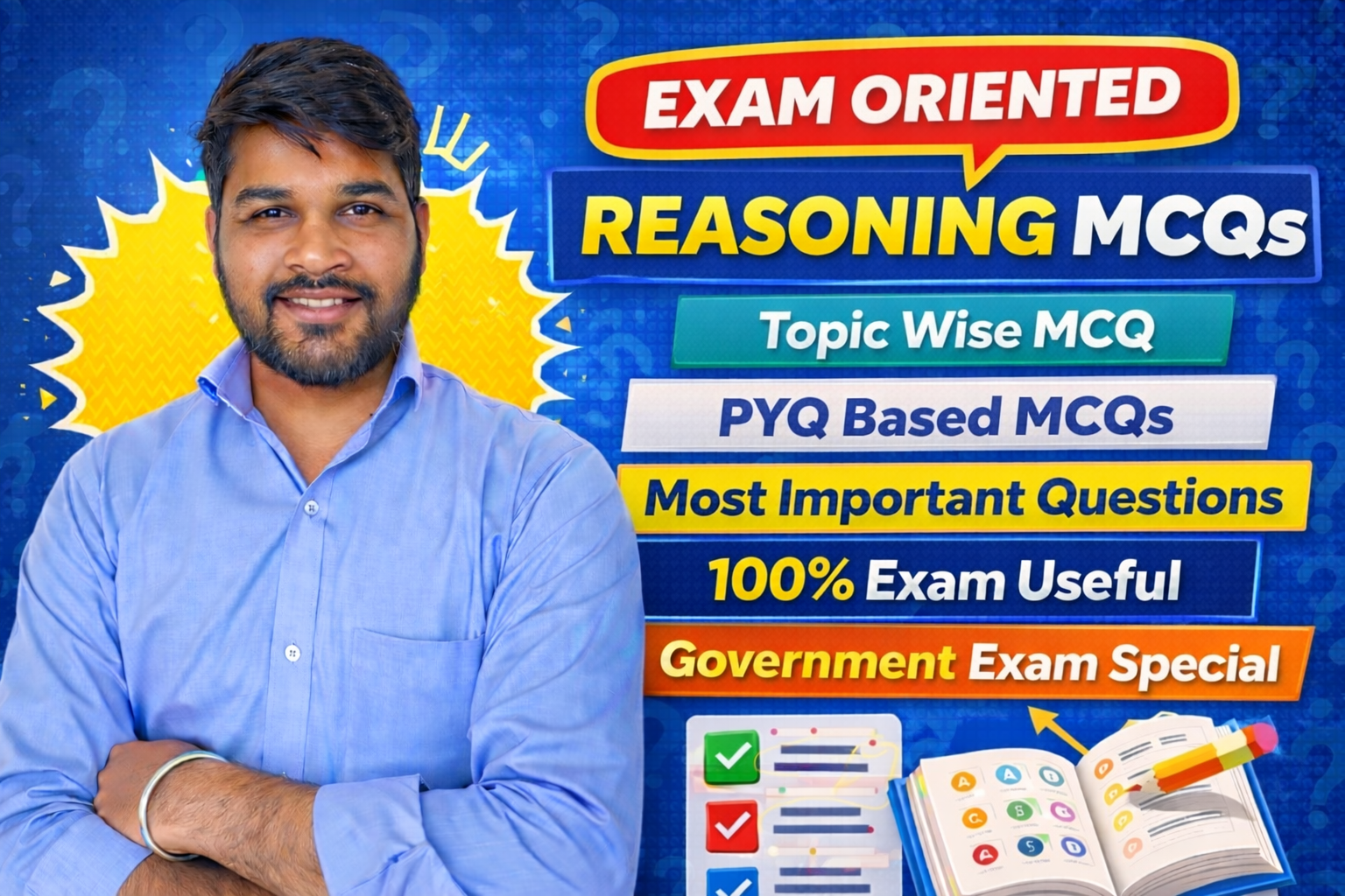 Reasoning MCQ ,Topic Wise Test
