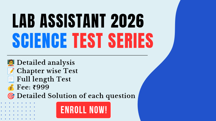 Lab Assistant 2026 Science Test Series (Paper 2nd) | Total 50+ Test | Valid till exam