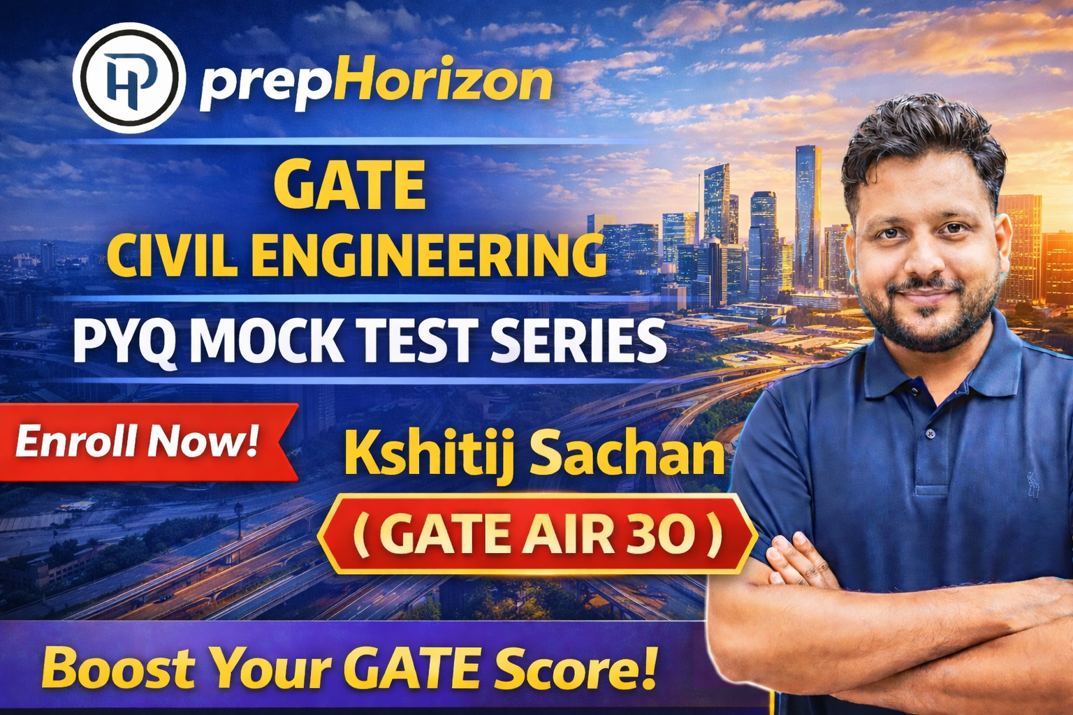 prepHorizon GATE Civil Engineering PYQ Mock Test Series