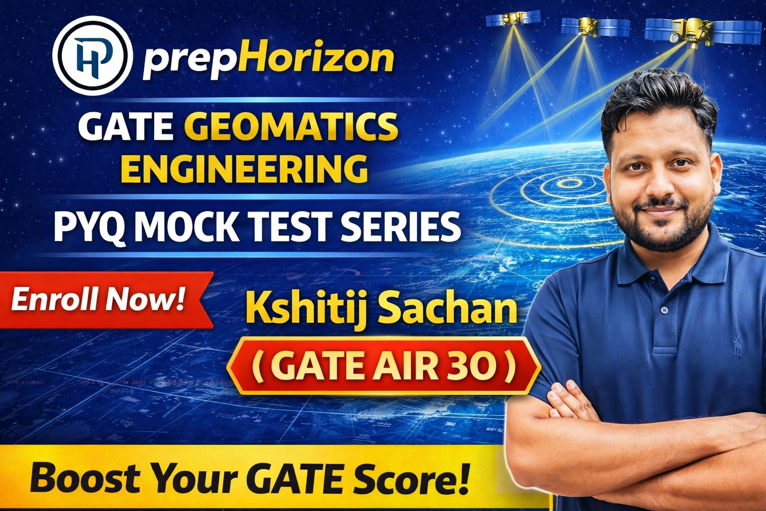 prepHorizon GATE Geomatics Engineering PYQ Mock Test Series
