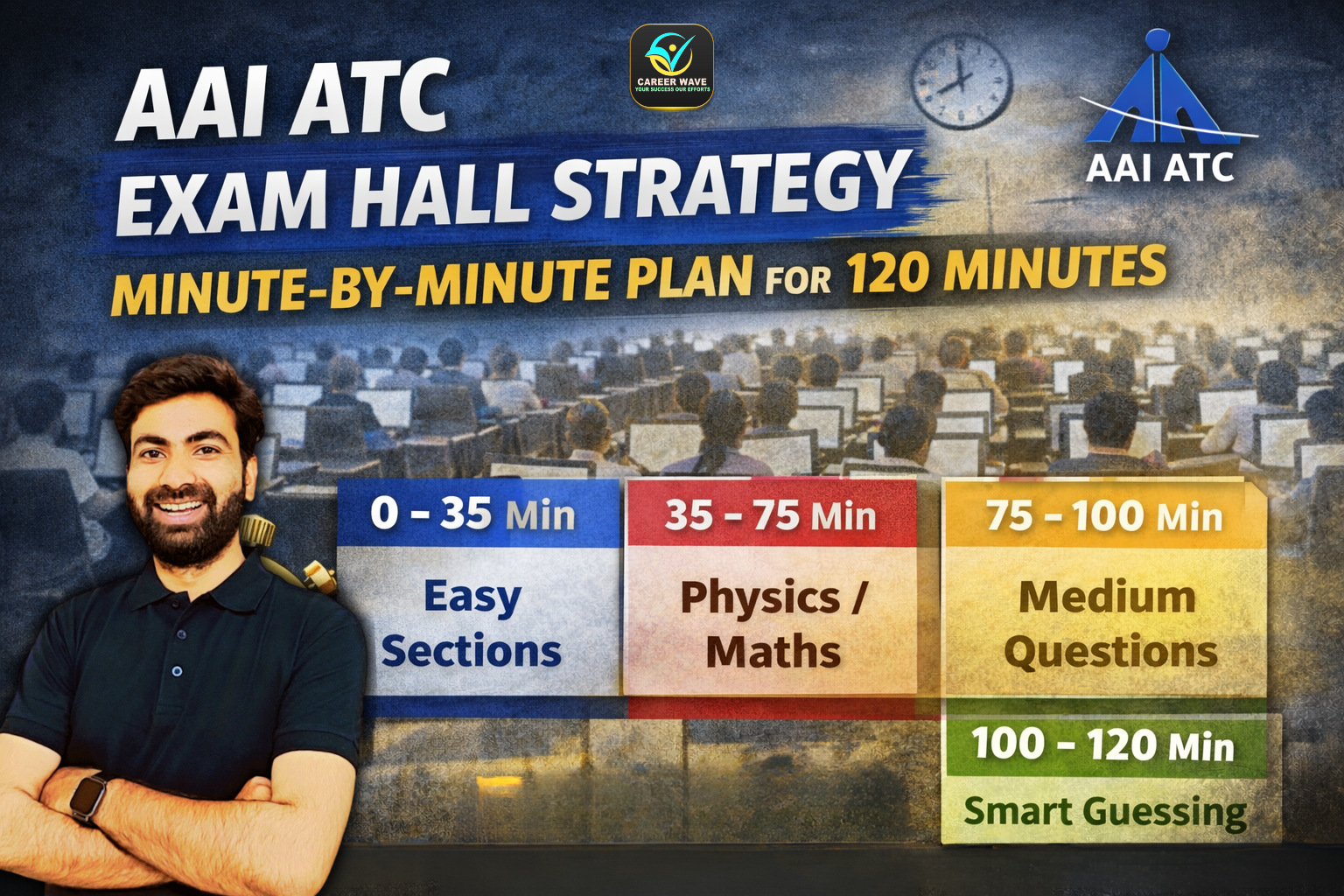 AAI ATC Exam Hall Strategy: Minute-by-Minute Plan for 120 Minutes