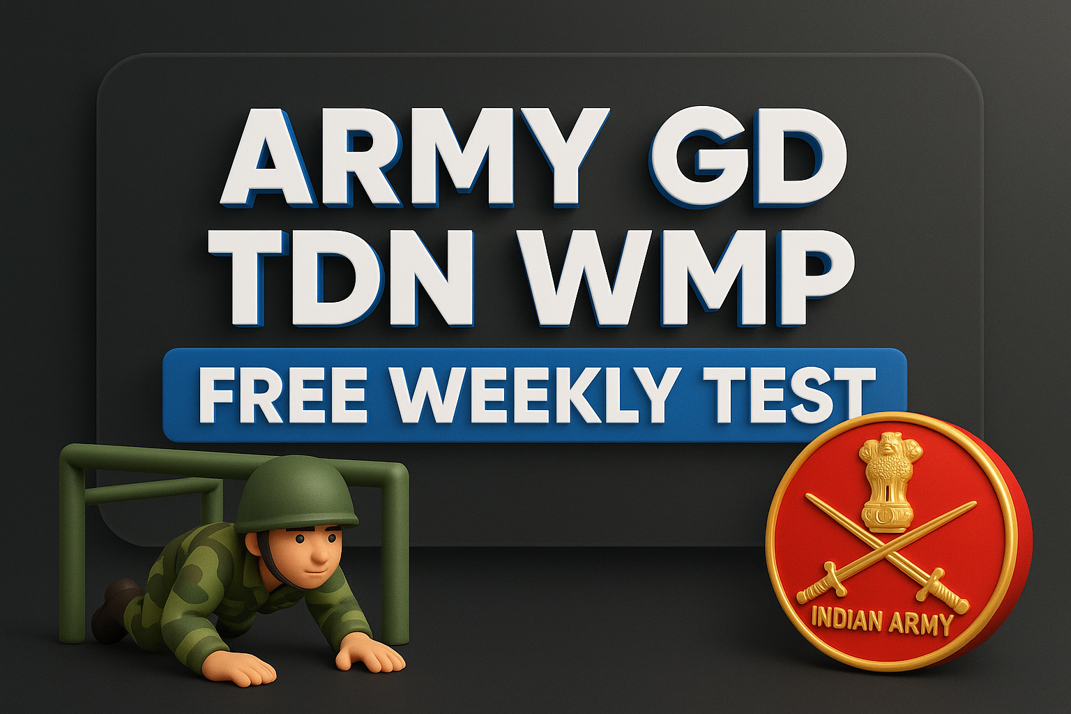 All India Army GD,TDN,WMP Free Weekly Test - 2026