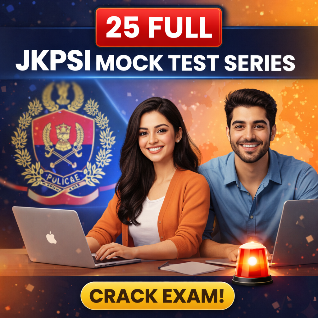 25 FULL J&K POLICE SUB INSPECTOR