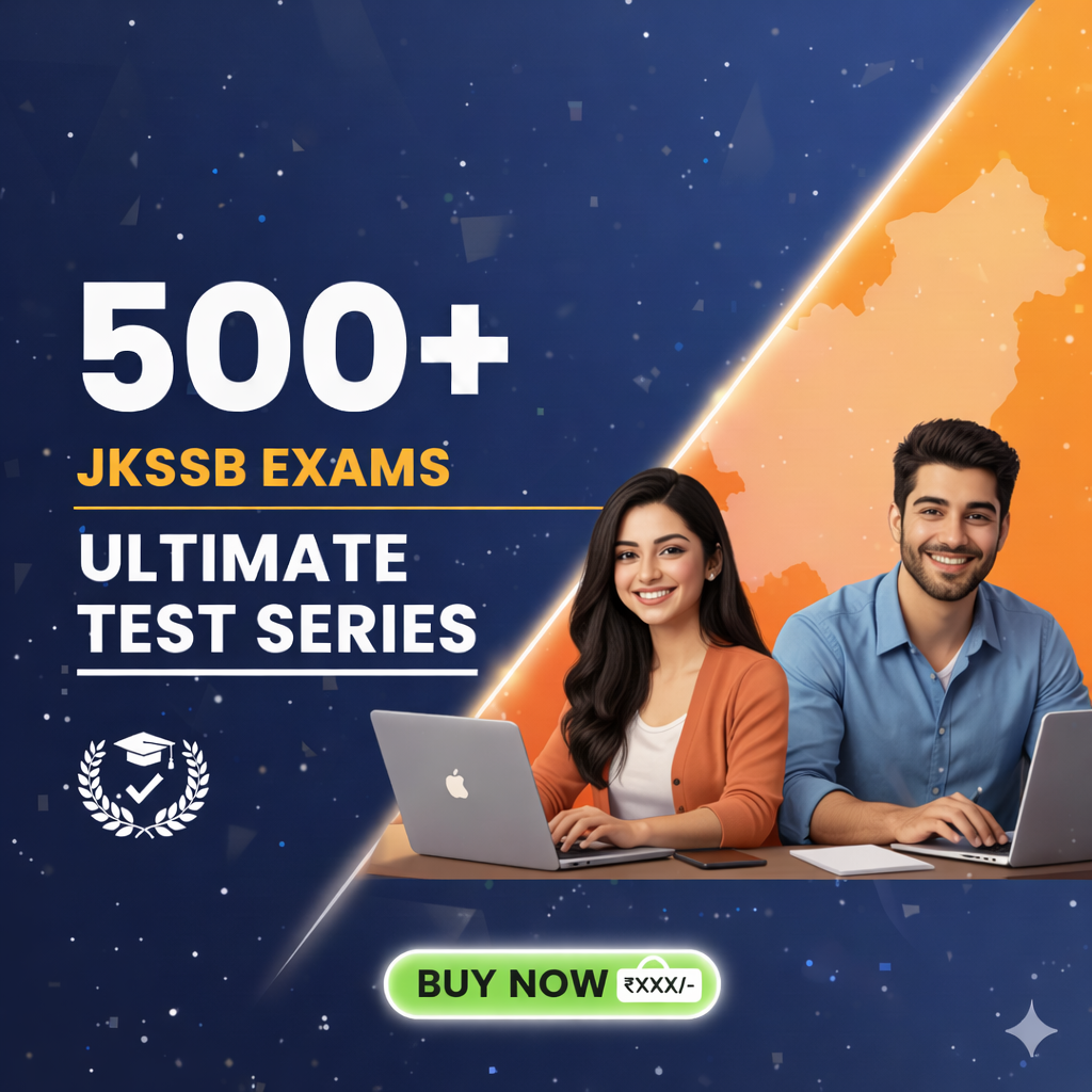 JKSSB: 500 MOCK TEST SERIES
