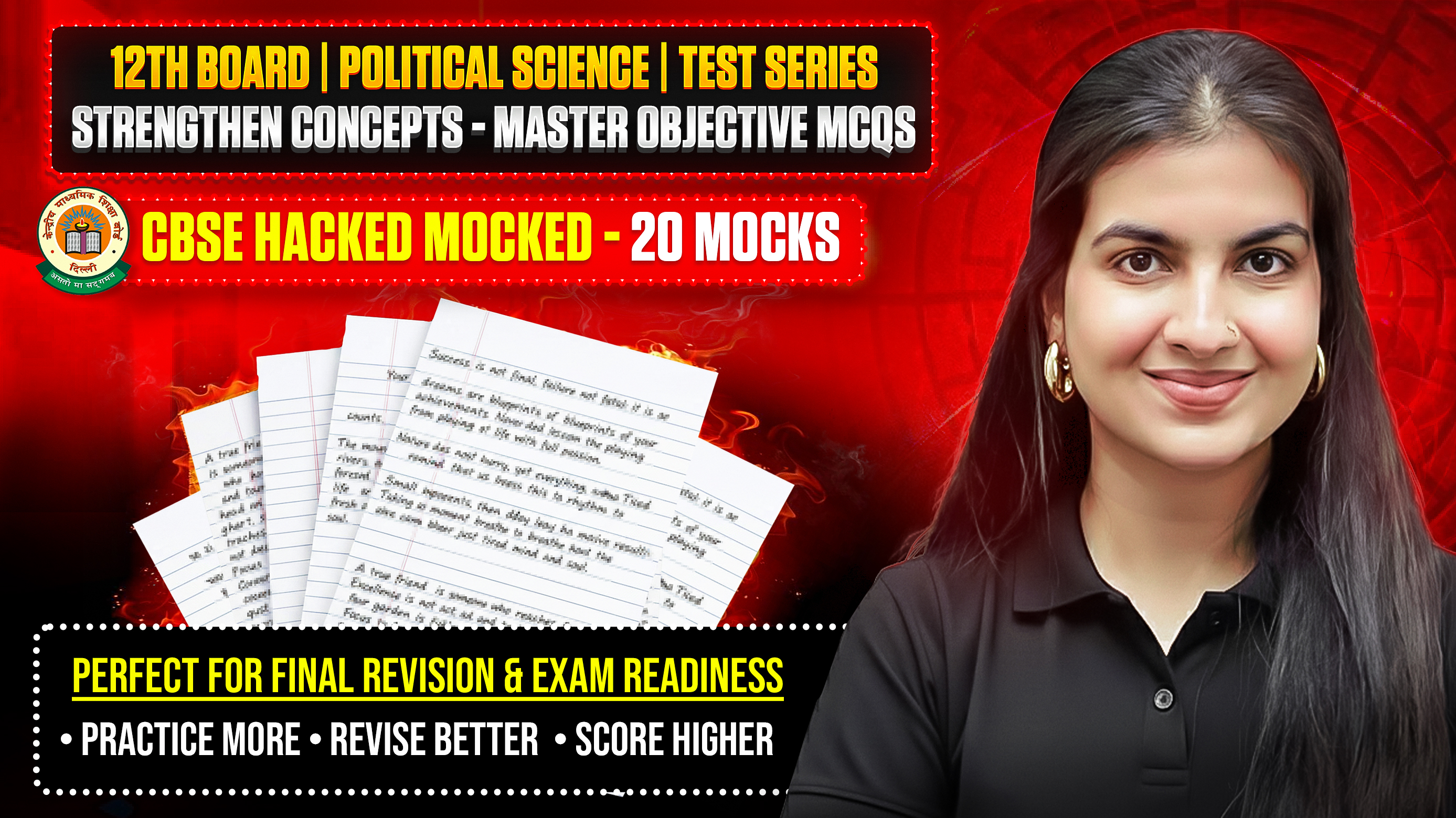 12th Board | Political Science | Test Series