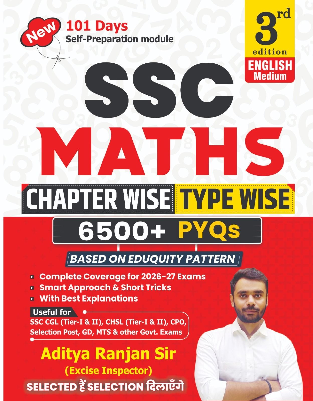 Aditya Ranjan Sir SSC MATHS 6500+ Chapter-Wise & TYPE -WISE English Medium 3rd Edition With Detailed Explanation & Short Tricks