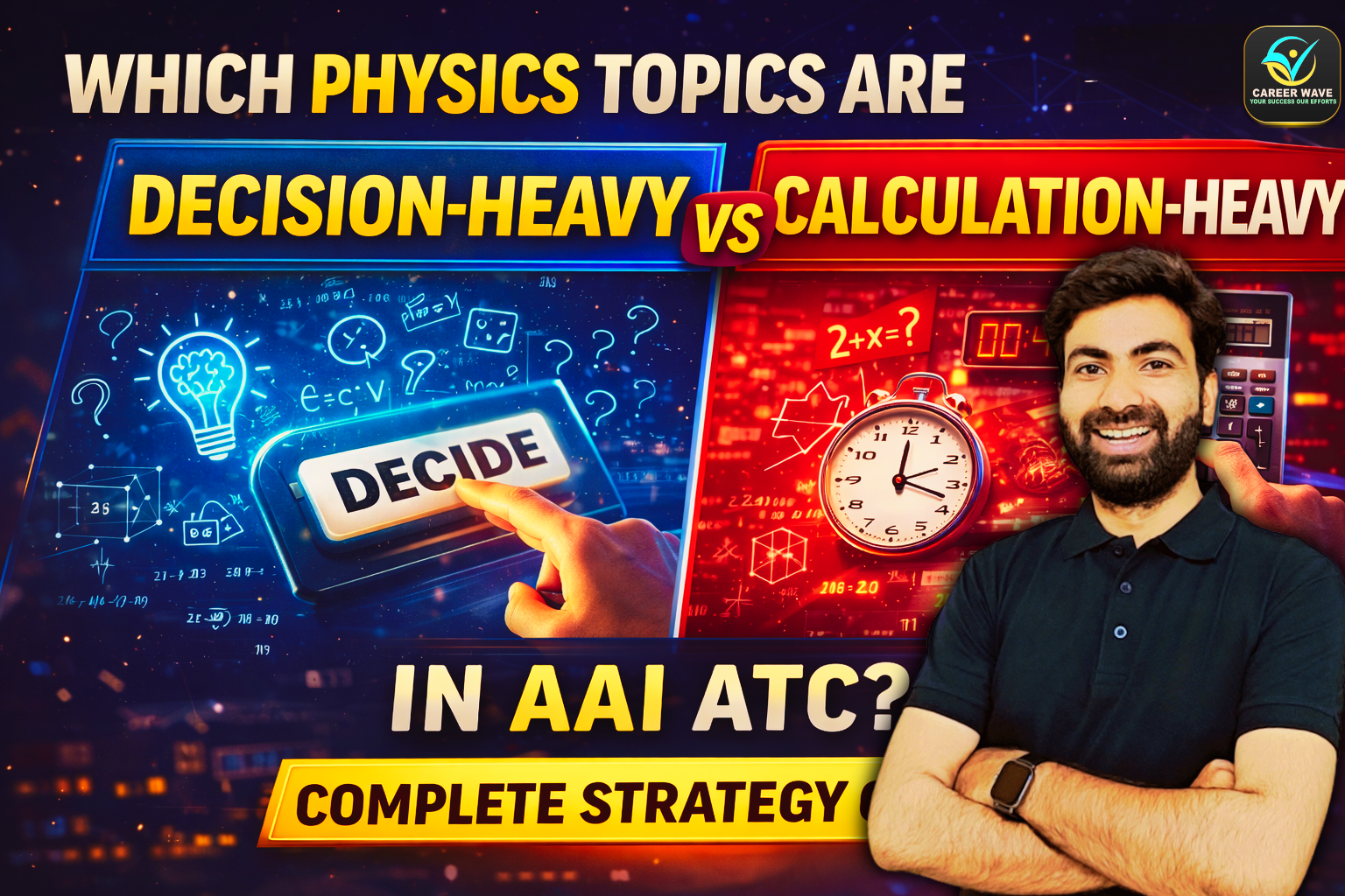 Which Physics Topics Are Decision-Heavy vs Calculation-Heavy in AAI ATC? Complete Strategy Guide