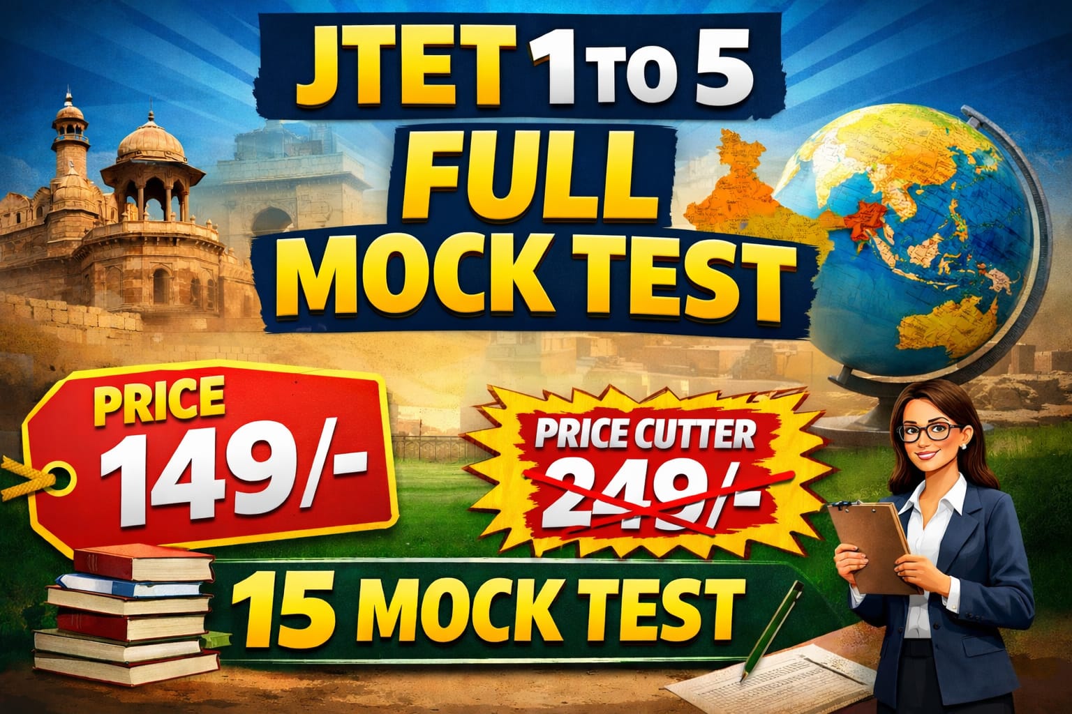 JTET 1TO5 SPECIAL FULL MOCK TEST 2026