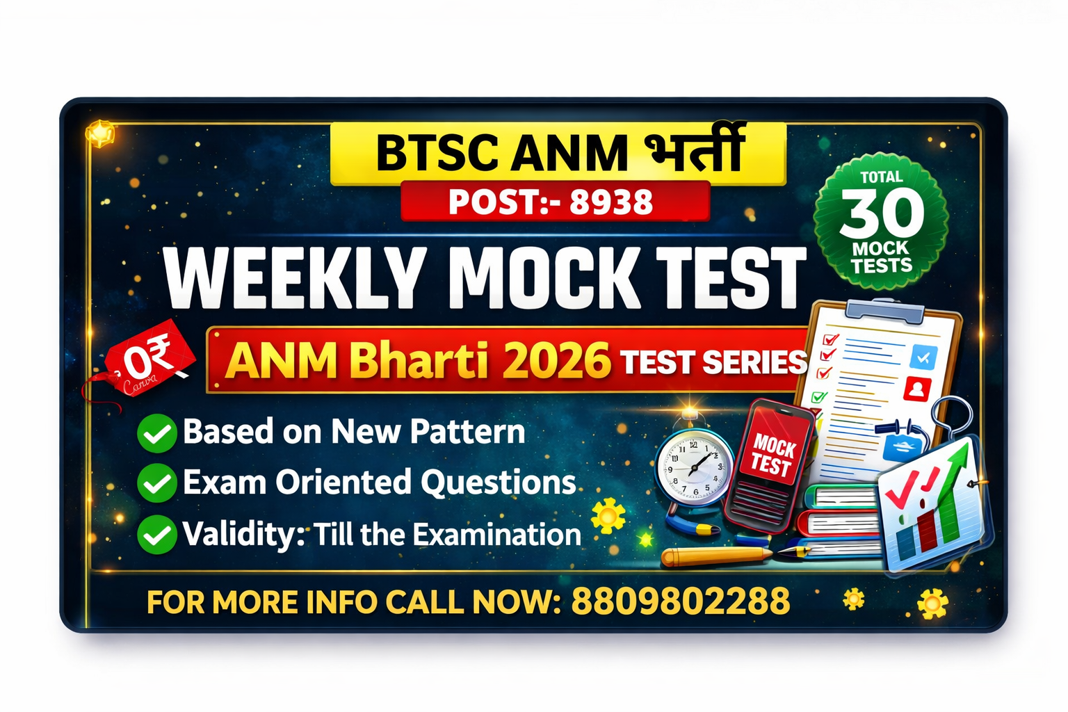 ANM Bharti 2026 Test Series