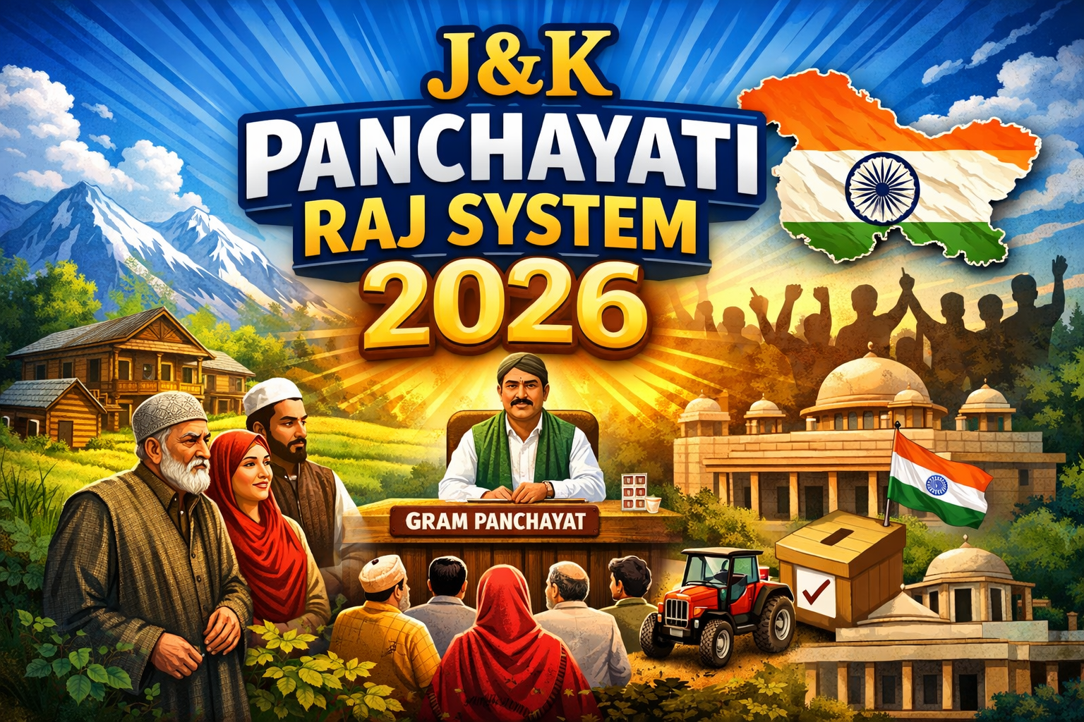 J&K Panchayati Raj System for JKSSB Exams 2026 – Complete Notes, Structure & Preparation Guide