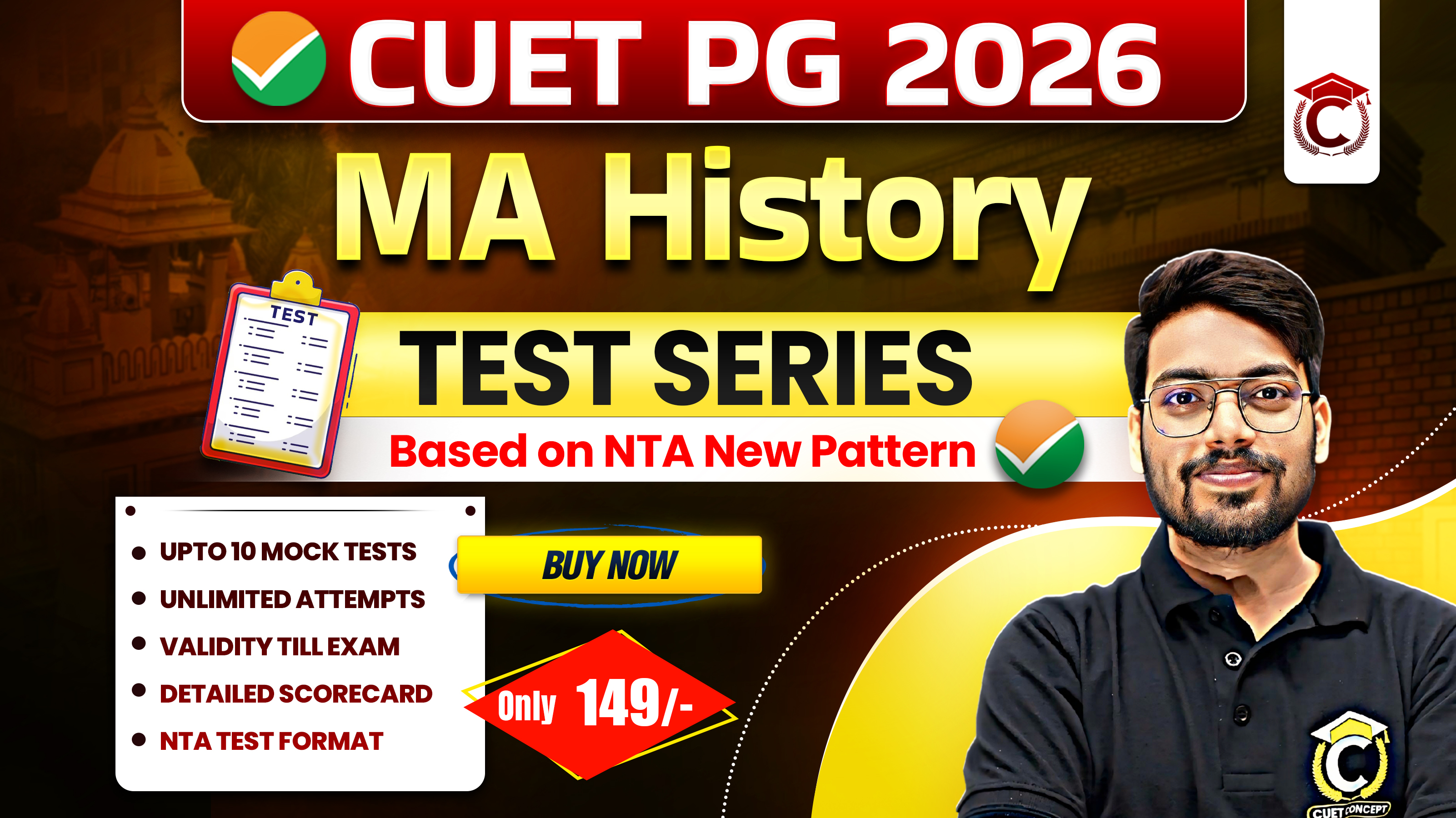 CUET PG 2026 MA History Test Series