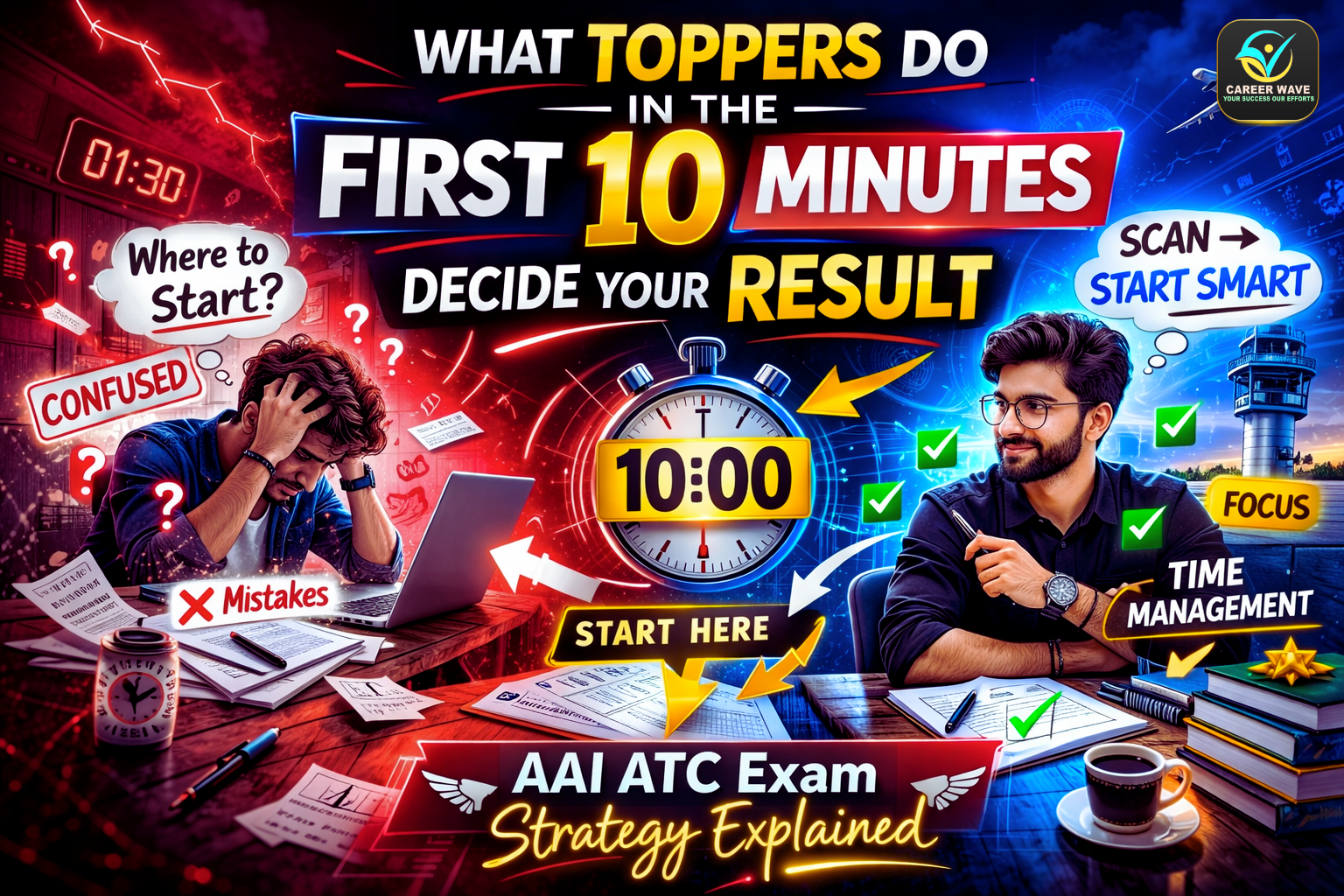 What Toppers Do Differently in the First 10 Minutes of AAI ATC Exam