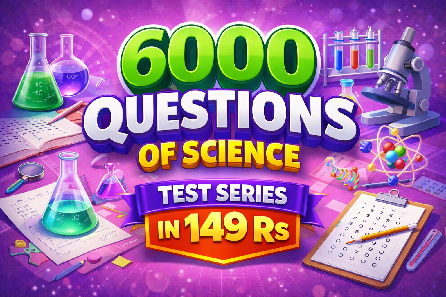 6000+ Science Questions Test Series