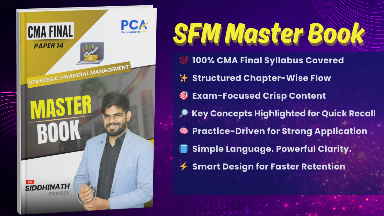 Strategic Financial Management Master Book | CMA Final by CA Siddhinath Pandey 