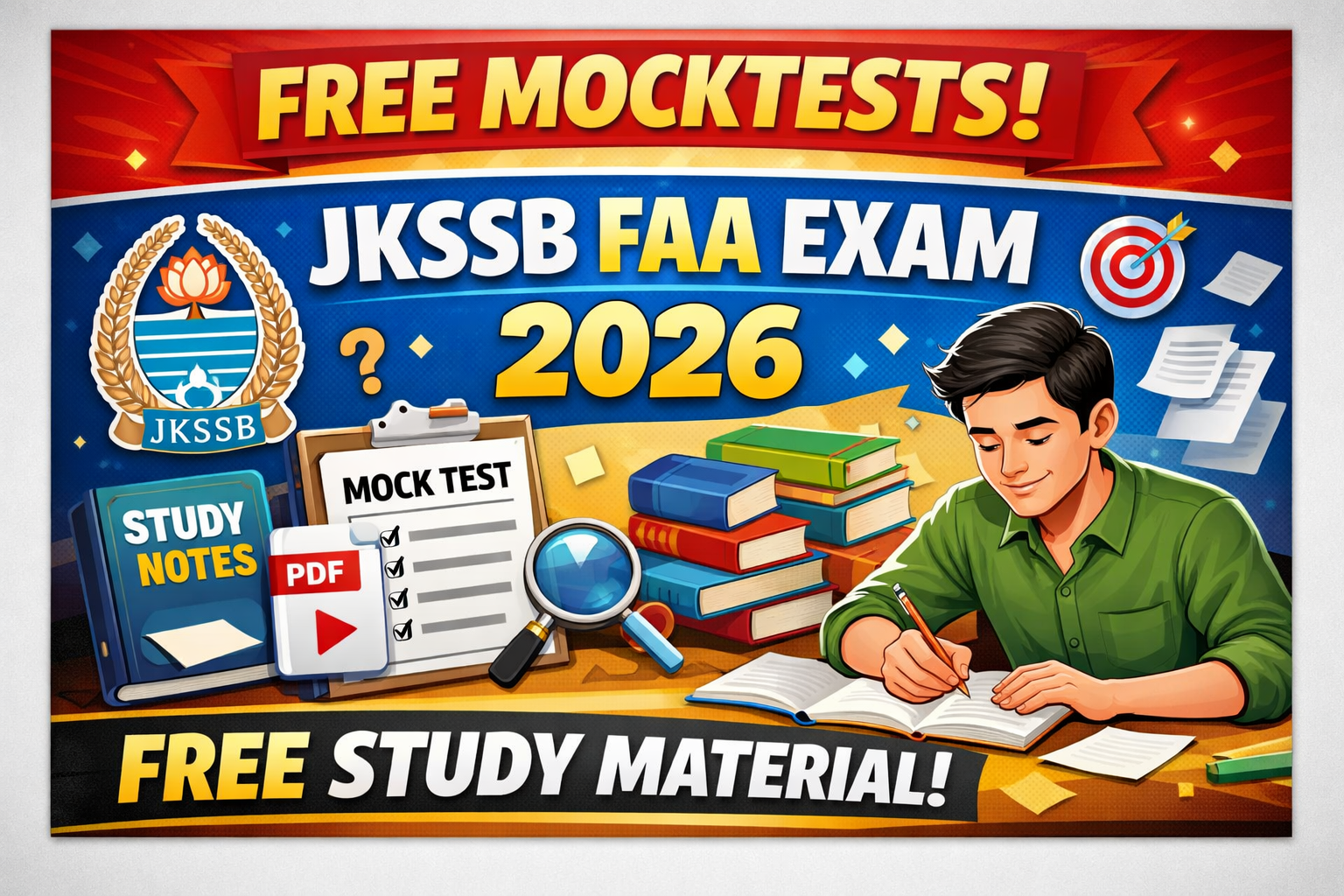 Free Mock Tests for JKSSB FAA Exam With Free Study Material 2026