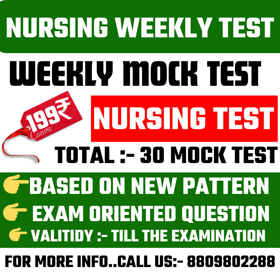 NURSING WEEKLY TEST 2026