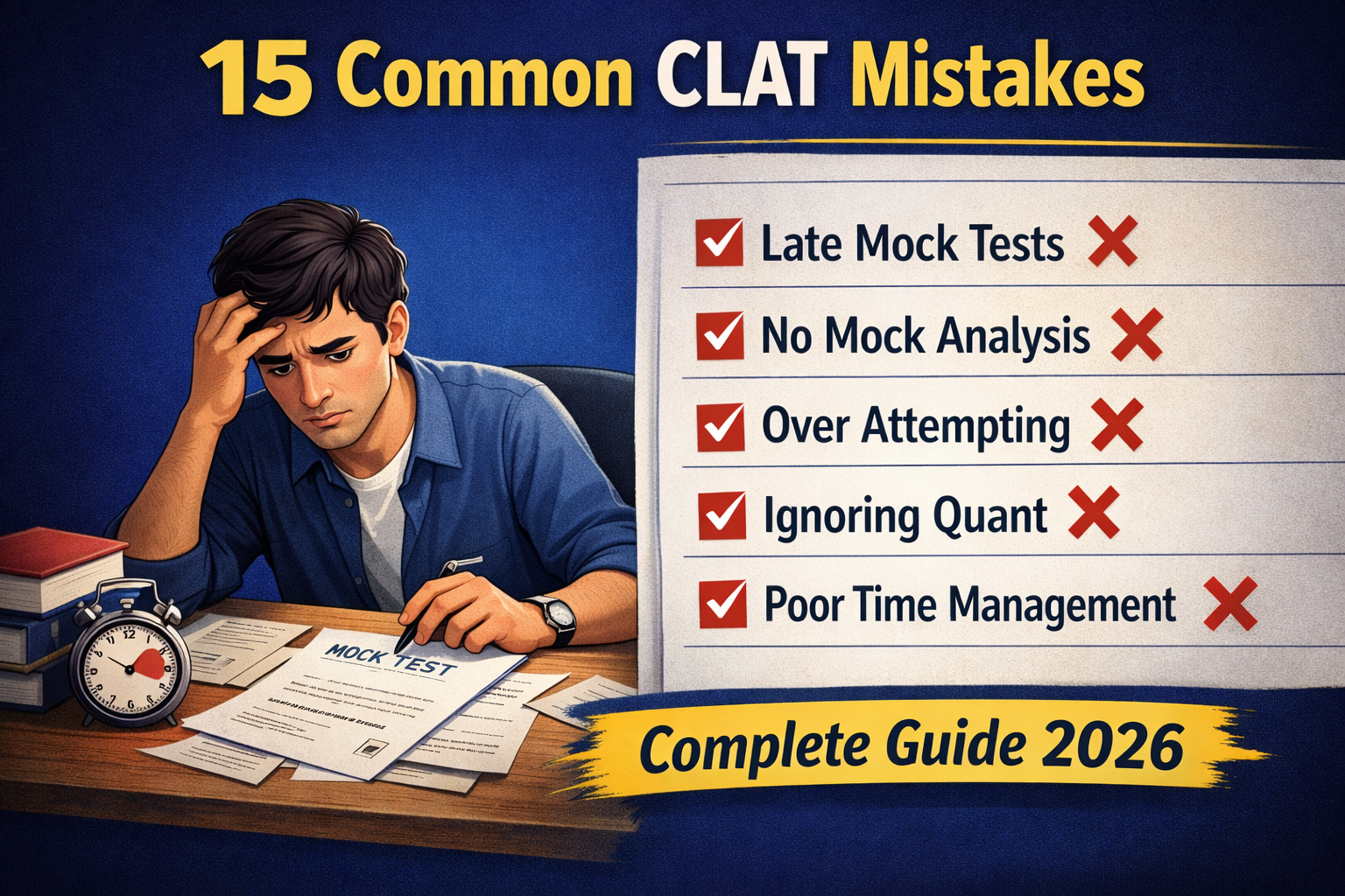 Common Mistakes CLAT Aspirants Make (And How to Avoid Them) – Complete Guide 2026