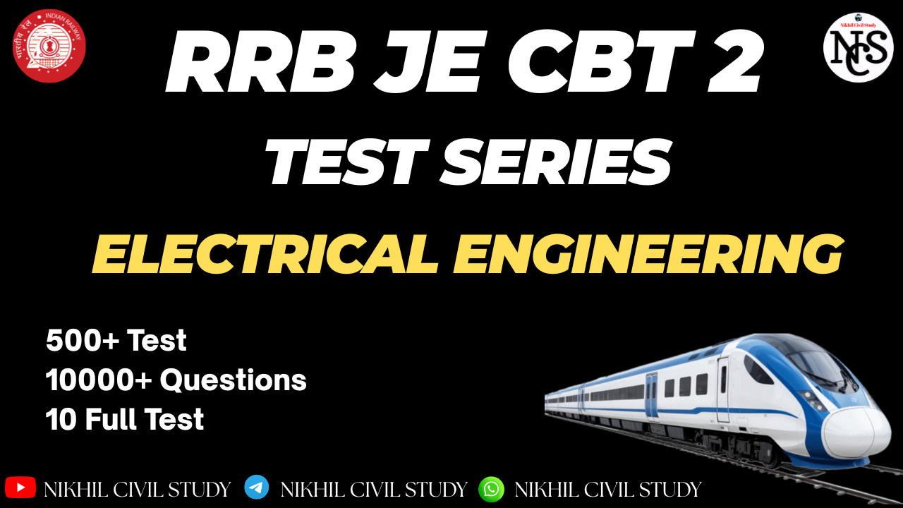 RRB JE CBT 2 FOR ELECTRICAL ENGINEERING MOCK TEST SERIES