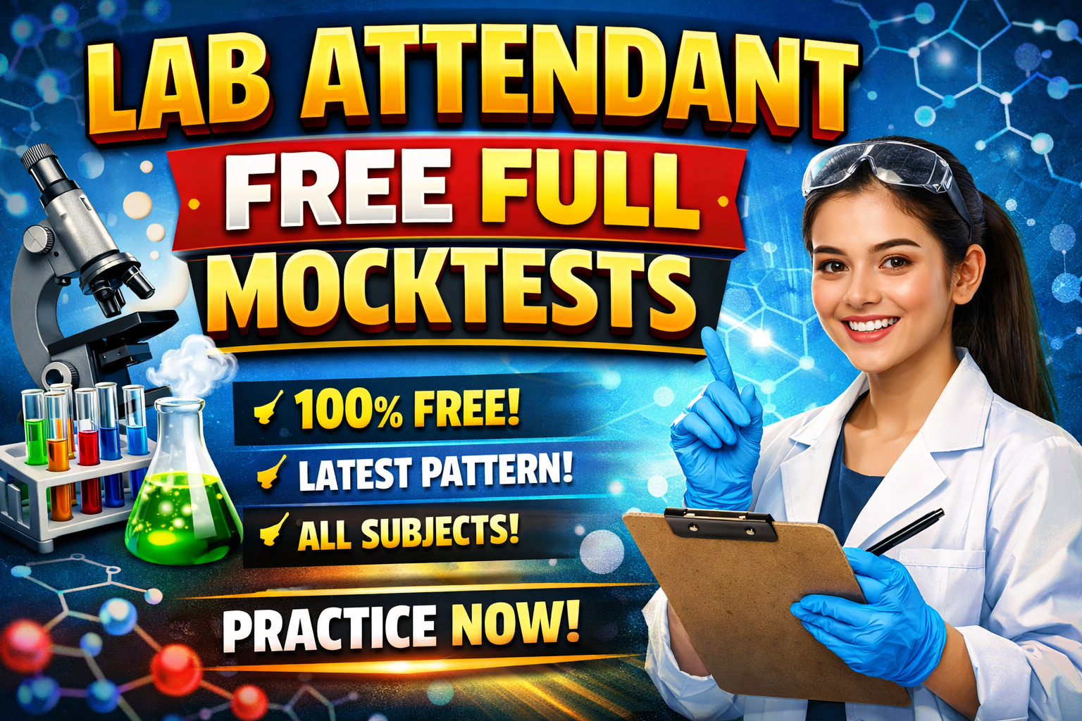 LAB ATTENDANT FREE FULL MOCKTESTS