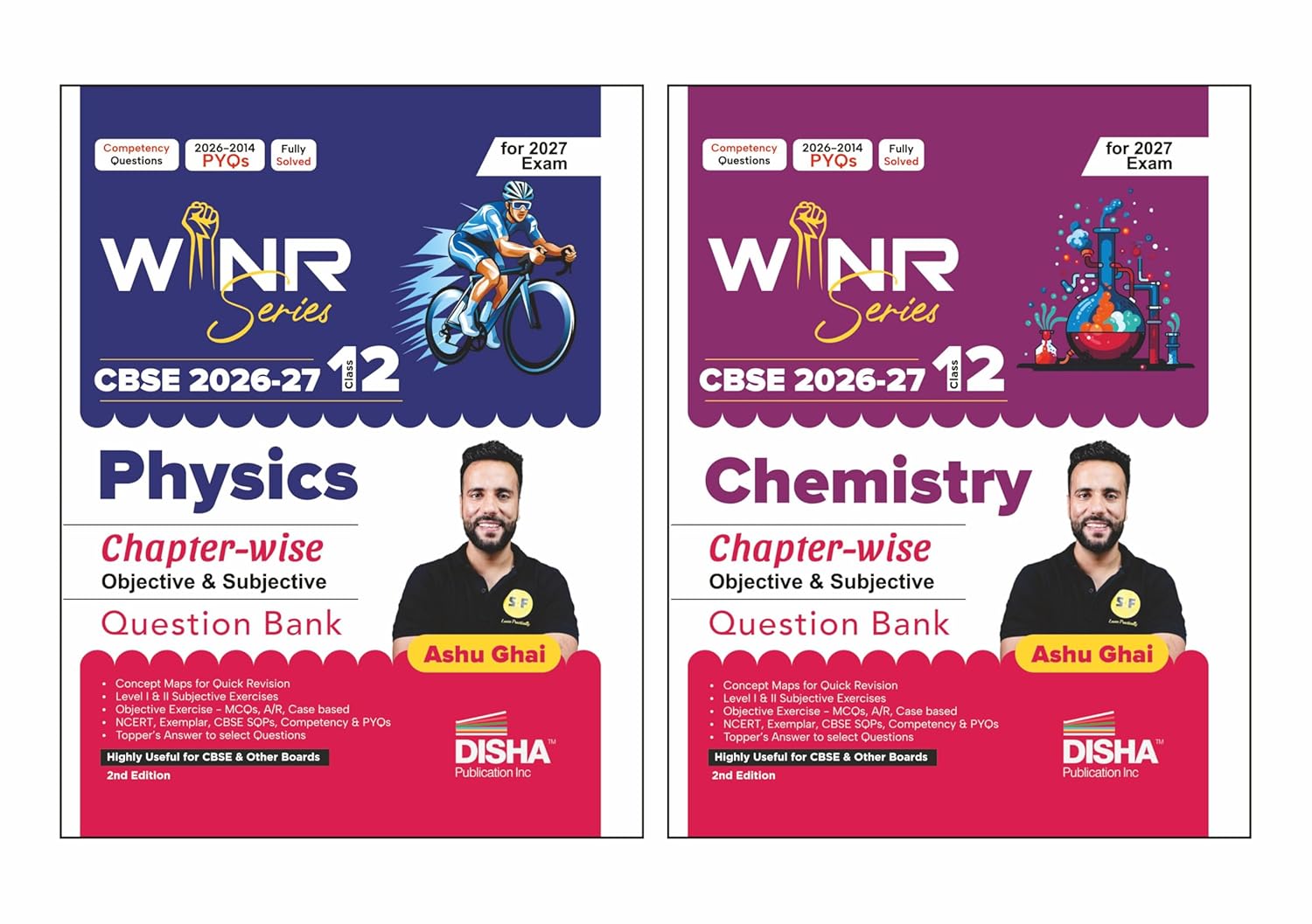 Combo (2 Books) WINR Series CBSE 2026-27 Class 12 Physics & Chemistry