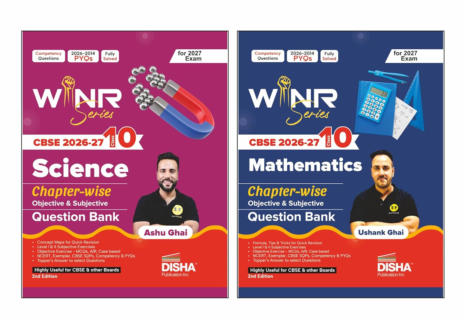 Combo (2 Books) WINR Series CBSE 2026-27 Class 10 Science & Mathematics