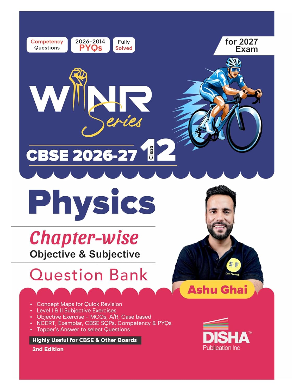 WINR Series CBSE 2026-27 Class 12 Physics Chapter-wise Objective & Subjective Question Bank