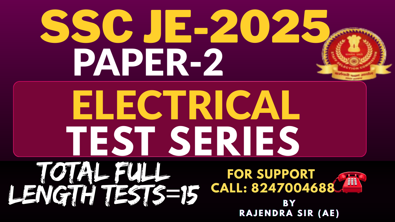 SSC JE 2025 PAPER-2 ELECTRICAL