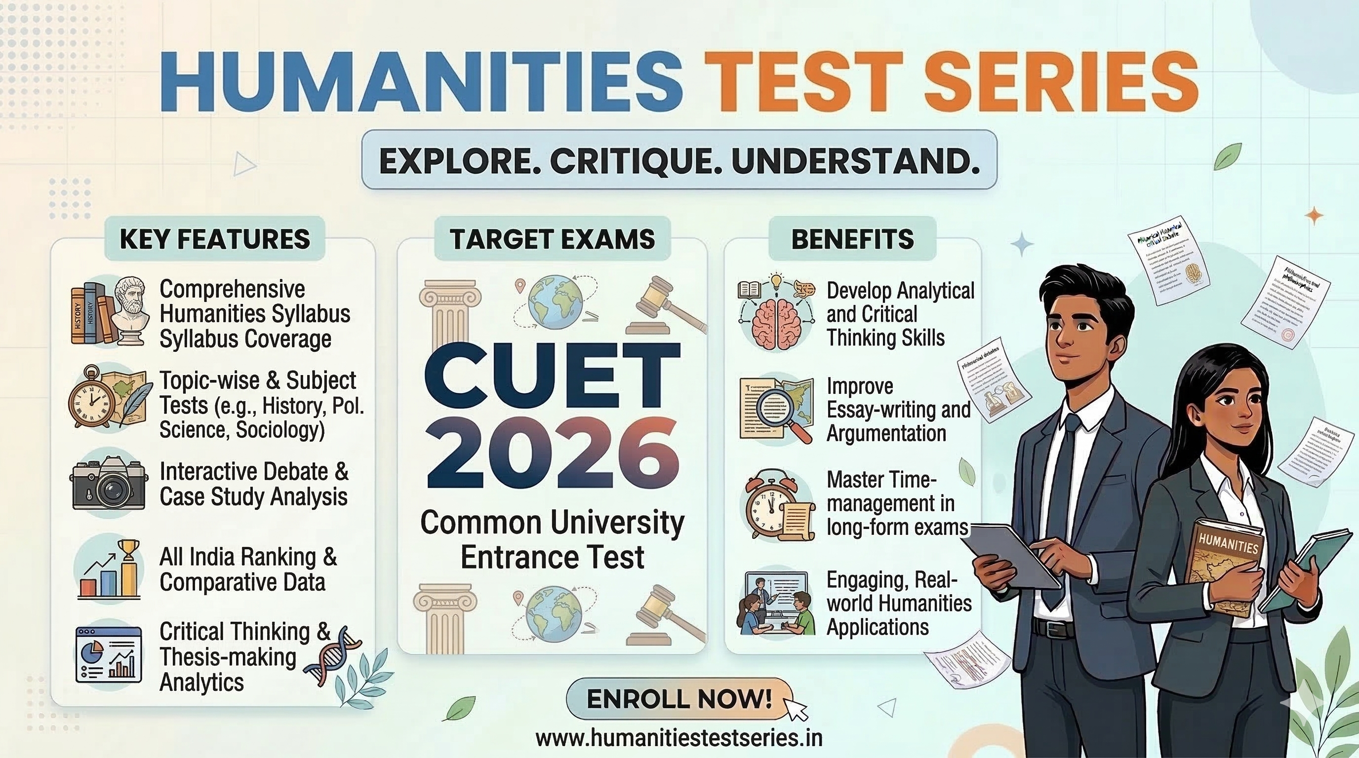 CUET UG - 2026 Humanities Test Series