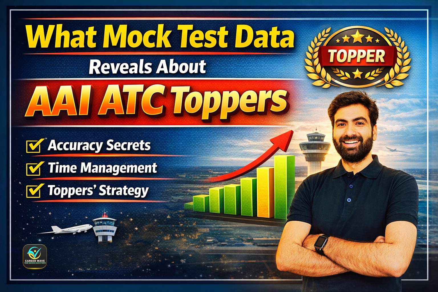 What Mock Test Data Reveals About AAI ATC Toppers – Real Insights from Career Wave