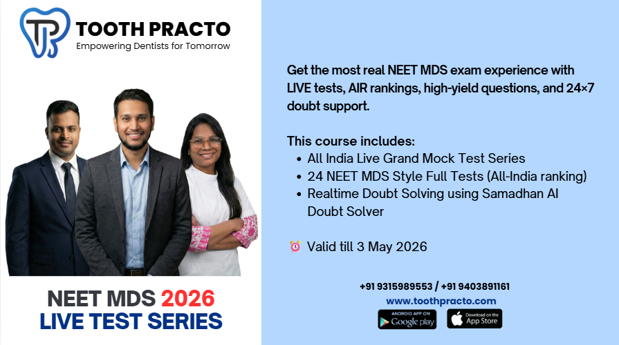 NEET MDS 2026 - The Complete Preparation Guide