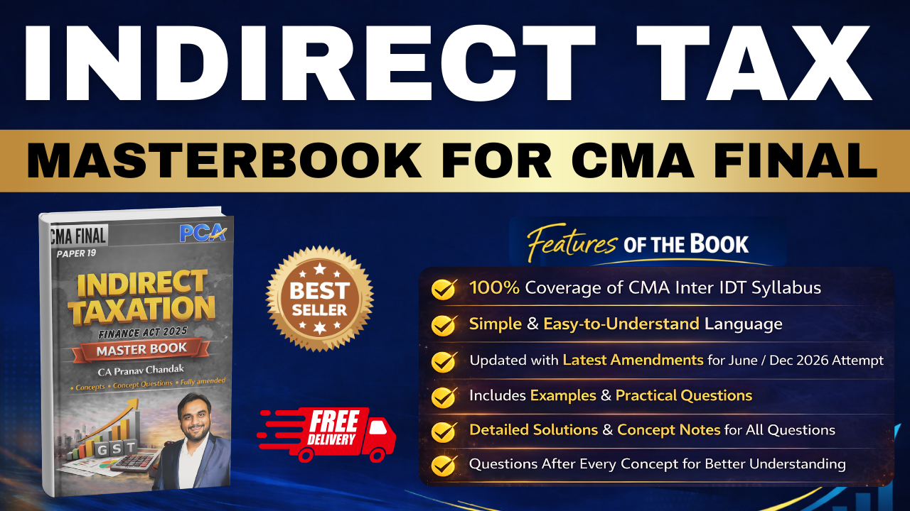 IDT Master Book | CMA Final by CA Pranav Chandak