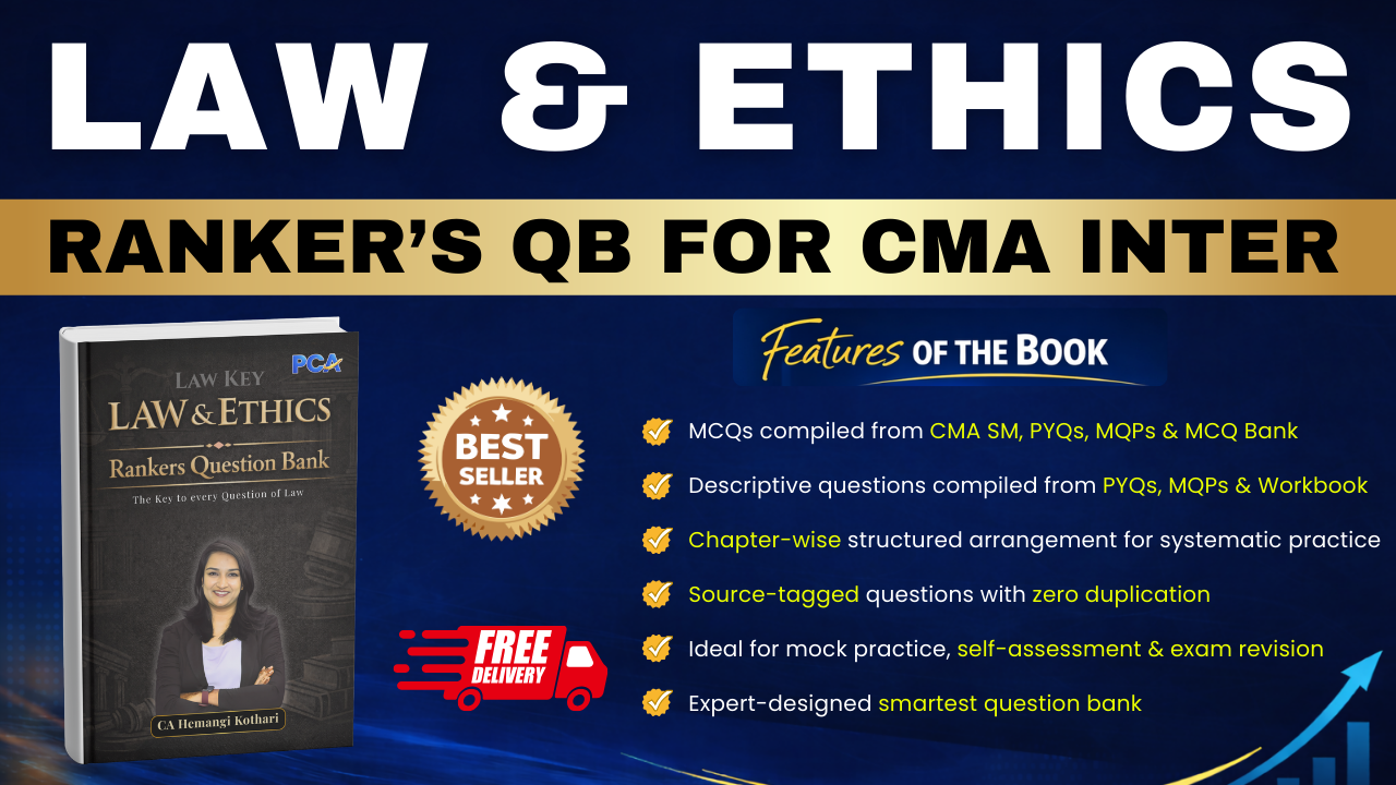 Law & Ethics Rankers QB for CMA Inter by CA Hemangi Kothari 