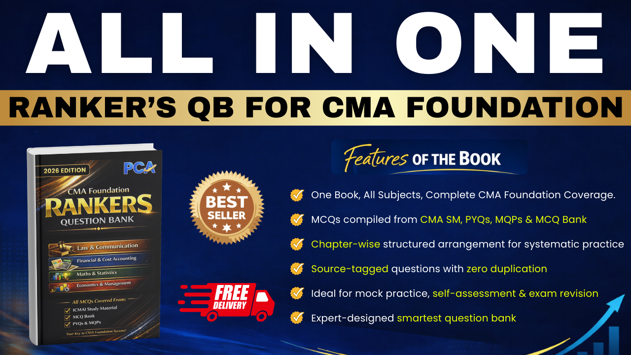 All in One Rankers QB for CMA Foundation by Pranav Chandak Academy 