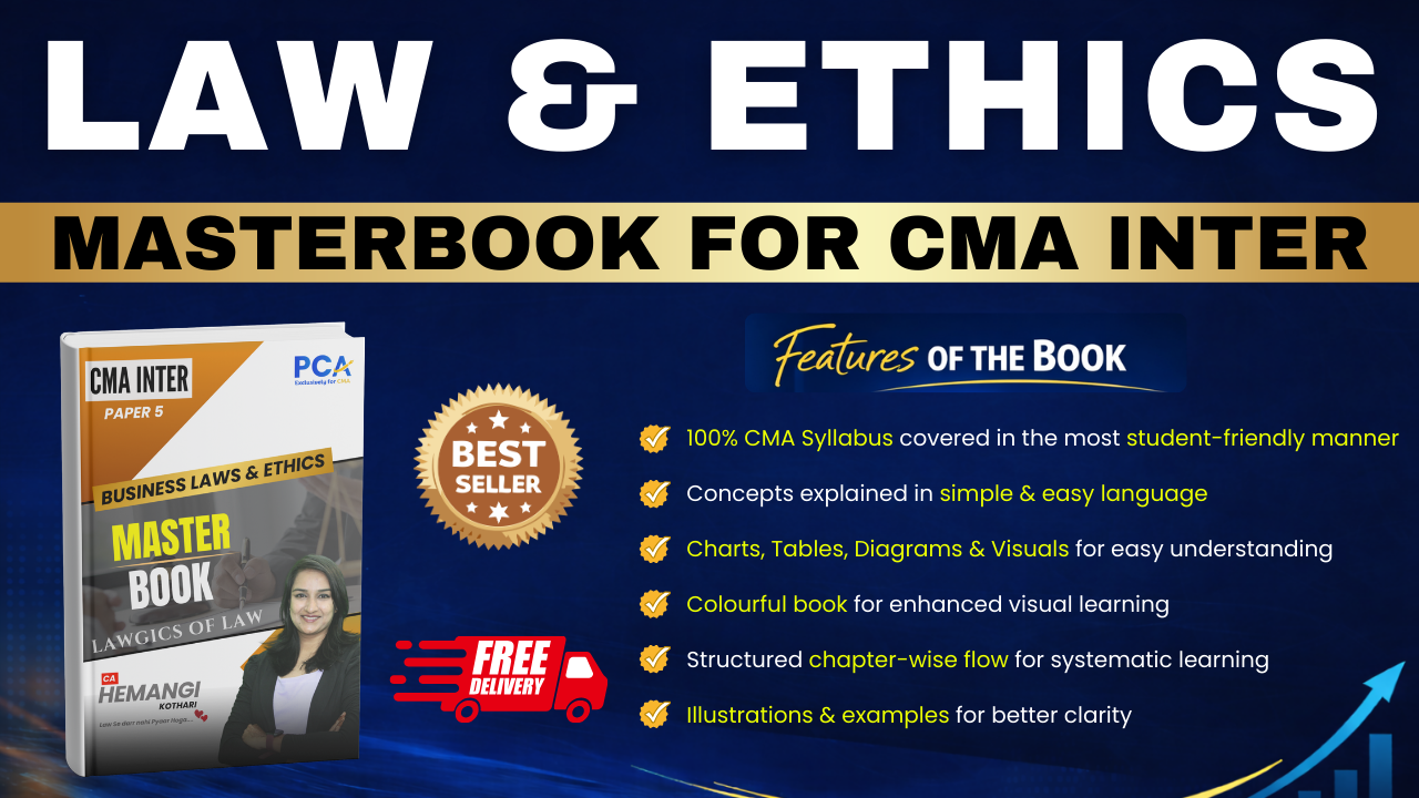 Law & Ethics Master Book for CMA Inter by CA Hemangi Kothari