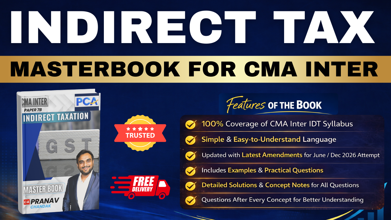 IDT Master Book for CMA Inter by CA Pranav Chandak